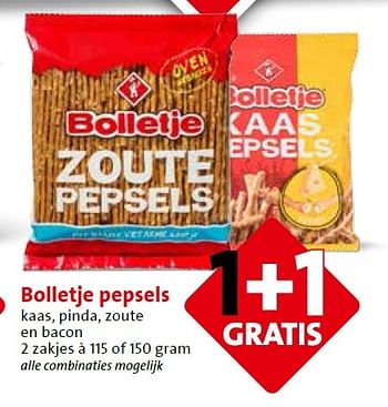Aanbiedingen Bolletje pepsels - Bolletje - Geldig van 11/05/2015 tot 12/05/2015 bij C1000