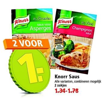 Aanbiedingen Knorr saus - Knorr - Geldig van 10/05/2015 tot 16/05/2015 bij Plus