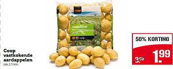 Aanbiedingen Coop vastkokende aardappelen - Huismerk - Coop - Geldig van 11/05/2015 tot 17/05/2015 bij Coop