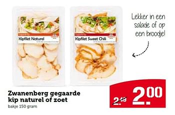 Aanbiedingen Zwanenberg gegaarde kip naturel of zoet - Zwanenberg - Geldig van 11/05/2015 tot 17/05/2015 bij Coop