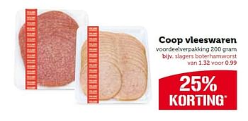 Aanbiedingen Coop vleeswaren - Huismerk - Coop - Geldig van 11/05/2015 tot 17/05/2015 bij Coop