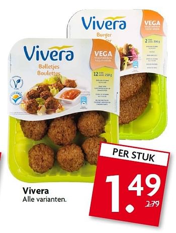 Aanbiedingen Vivera - Vivera - Geldig van 10/05/2015 tot 16/05/2015 bij Deka Markt