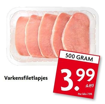 Aanbiedingen Varkensfiletlapjes - Huismerk - Deka Markt - Geldig van 10/05/2015 tot 16/05/2015 bij Deka Markt