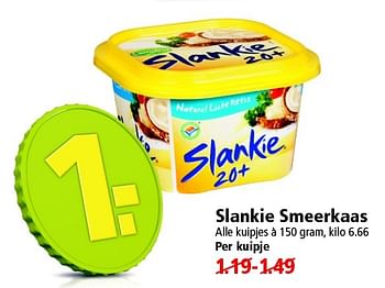 Aanbiedingen Slankie smeerkaas - Slankie - Geldig van 10/05/2015 tot 16/05/2015 bij Plus