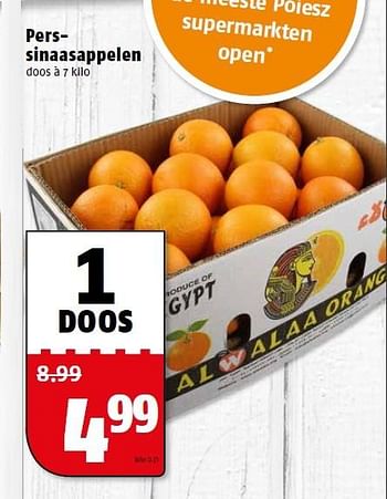 Aanbiedingen Perssinaasappelen - Huismerk Poiesz - Geldig van 11/05/2015 tot 17/05/2015 bij Poiesz