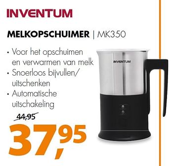 Aanbiedingen Inventum melkopschuimer mk350 - Inventum - Geldig van 11/05/2015 tot 17/05/2015 bij Expert