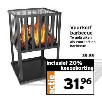 Aanbiedingen Vuurkorf barbecue te gebruiken als vuurkorf en barbecue - Huismerk - Gamma - Geldig van 11/05/2015 tot 17/05/2015 bij Gamma