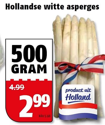 Aanbiedingen Hollandse witte asperges - Huismerk Poiesz - Geldig van 11/05/2015 tot 17/05/2015 bij Poiesz