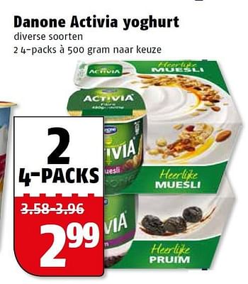 Aanbiedingen Danone activia yoghurt - Danone - Geldig van 11/05/2015 tot 17/05/2015 bij Poiesz