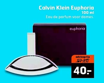 Aanbiedingen Calvin klein euphoria - Calvin Klein - Geldig van 12/05/2015 tot 17/05/2015 bij Trekpleister