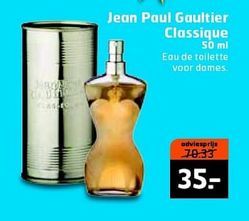 Aanbiedingen Jean paul gaultier classique - Jean Paul Gaultier - Geldig van 12/05/2015 tot 17/05/2015 bij Trekpleister
