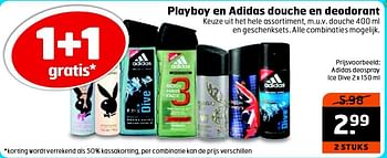 Aanbiedingen Adidas deospray icedive - Adidas - Geldig van 12/05/2015 tot 17/05/2015 bij Trekpleister