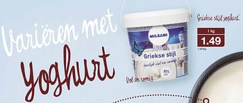 Aanbiedingen Griekse stijl yoghurt - Milsani - Geldig van 13/05/2015 tot 19/05/2015 bij Aldi