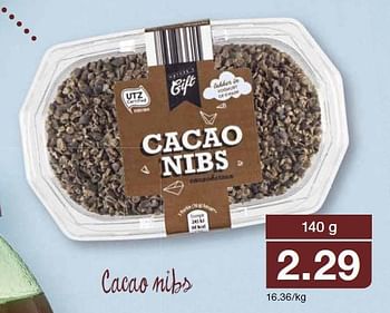 Aanbiedingen Cacao nibs - Nature's Gift - Geldig van 13/05/2015 tot 19/05/2015 bij Aldi