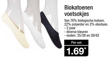 Aanbiedingen Biokatoenen voetsokjes - Huismerk - Aldi - Geldig van 13/05/2015 tot 19/05/2015 bij Aldi