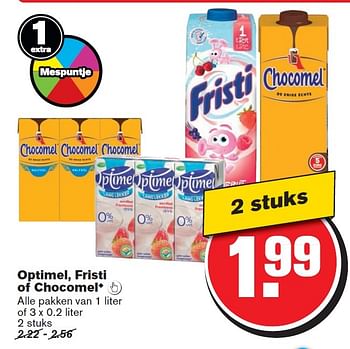 Aanbiedingen Optimel, fristi of chocomel - Chocomel - Geldig van 13/05/2015 tot 19/05/2015 bij Hoogvliet