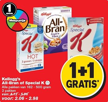 Aanbiedingen Kellogg`s all-bran of special k - Huismerk - Hoogvliet - Geldig van 13/05/2015 tot 19/05/2015 bij Hoogvliet