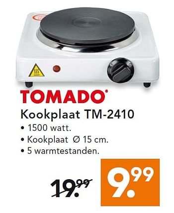 Aanbiedingen Tomado kookplaat tm-2410 - Tomado - Geldig van 11/05/2015 tot 20/05/2015 bij Blokker
