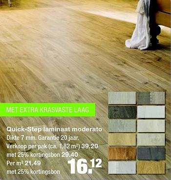 Aanbiedingen Quick-step laminaat moderato - QuickStep - Geldig van 11/05/2015 tot 20/05/2015 bij Praxis