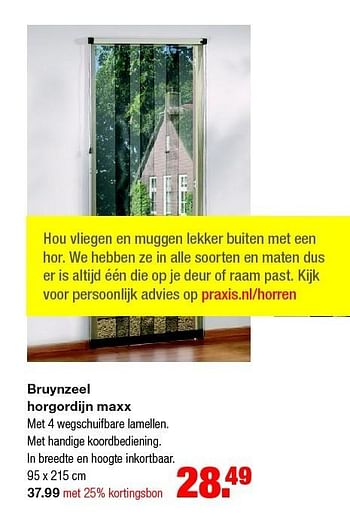 Aanbiedingen Bruynzeel horgordijn maxx - Bruynzeel - Geldig van 11/05/2015 tot 20/05/2015 bij Praxis
