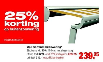 Aanbiedingen Optima vensterzonwering - Optima - Geldig van 11/05/2015 tot 20/05/2015 bij Praxis