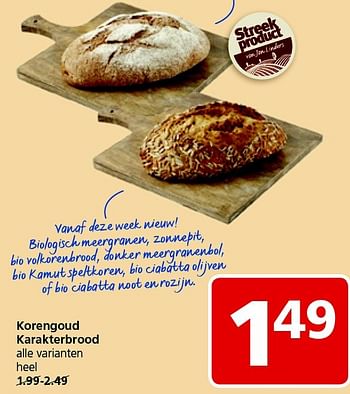 Aanbiedingen Korengoud karakterbrood - Korengoud - Geldig van 11/05/2015 tot 17/05/2015 bij Jan Linders