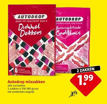 Aanbiedingen Autodrop mixzakken - Autodrop - Geldig van 13/05/2015 tot 19/05/2015 bij C1000