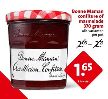 Aanbiedingen Bonne maman confiture of marmelade - Bonne Maman - Geldig van 13/05/2015 tot 19/05/2015 bij C1000