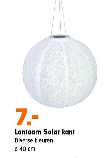 Aanbiedingen Lantaarn solar kant - Huismerk - Kwantum - Geldig van 11/05/2015 tot 17/05/2015 bij Kwantum