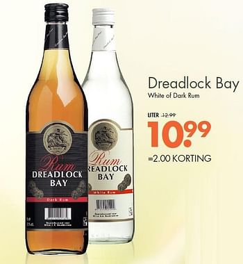 Aanbiedingen Dreadlock bay white of dark rum - Dreadlock Bay - Geldig van 10/05/2015 tot 23/05/2015 bij Mitra