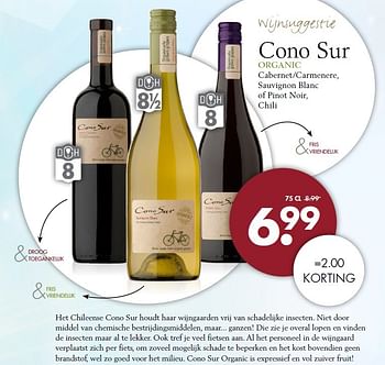 Aanbiedingen Cono sur organic - Witte wijnen - Geldig van 10/05/2015 tot 23/05/2015 bij Mitra