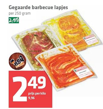 Aanbiedingen Gegaarde barbecue lapjes - Huismerk - Spar  - Geldig van 14/05/2015 tot 20/05/2015 bij Spar