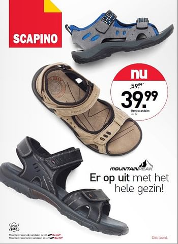 Aanbiedingen Dames sandalen - Mountainpeak - Geldig van 11/05/2015 tot 24/05/2015 bij Scapino