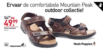 Aanbiedingen Heren sandalen - Mountainpeak - Geldig van 11/05/2015 tot 24/05/2015 bij Scapino