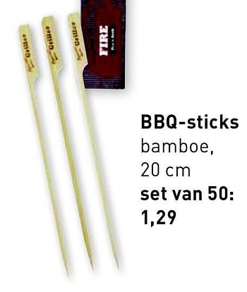 Aanbiedingen Bbq-sticks bamboe - Huismerk - Xenos - Geldig van 11/05/2015 tot 24/05/2015 bij Xenos