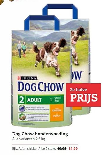 Aanbiedingen Dog chow hondenvoeding - Purina - Geldig van 11/05/2015 tot 24/05/2015 bij Pets Place