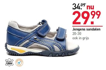 Aanbiedingen Jongens sandalen - Huismerk - Scapino - Geldig van 11/05/2015 tot 24/05/2015 bij Scapino