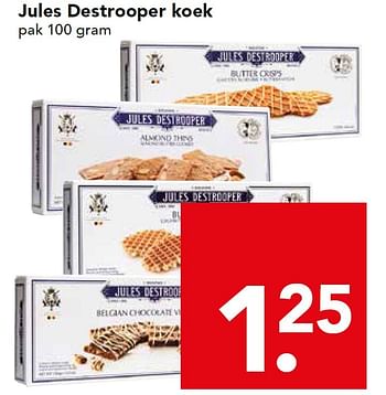 Aanbiedingen Jules destrooper koek - Jules Destrooper - Geldig van 17/05/2015 tot 23/05/2015 bij Deen Supermarkten