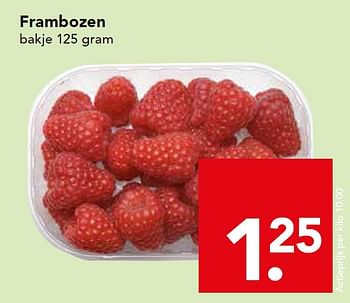 Aanbiedingen Frambozen - Huismerk deen supermarkt - Geldig van 17/05/2015 tot 23/05/2015 bij Deen Supermarkten