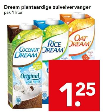 Aanbiedingen Dream plantaardige zuivelvervanger - Huismerk deen supermarkt - Geldig van 17/05/2015 tot 23/05/2015 bij Deen Supermarkten