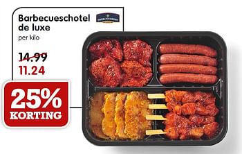 Aanbiedingen Barbecueschotel de luxe - Heerlyckheeden - Geldig van 17/05/2015 tot 23/05/2015 bij Em-té