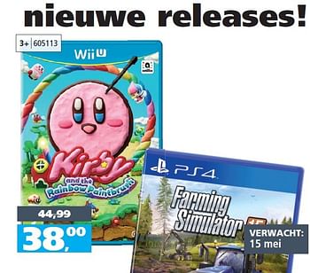 Aanbiedingen Kirby and the rainbow paintbrush - Nintendo - Geldig van 09/05/2015 tot 24/05/2015 bij Intertoys