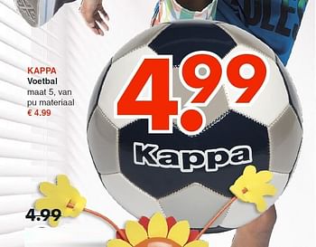 Aanbiedingen Kappa voetbal - Kappa - Geldig van 18/05/2015 tot 30/05/2015 bij Wibra