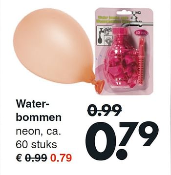 Aanbiedingen Waterbommen - Huismerk - Wibra - Geldig van 18/05/2015 tot 30/05/2015 bij Wibra