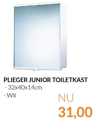 Aanbiedingen Plieger junior toiletkast - Plieger - Geldig van 01/05/2015 tot 31/05/2015 bij Sanitairwinkel