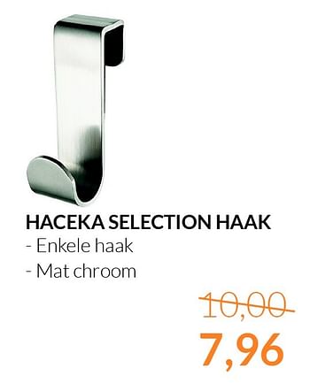 Aanbiedingen Haceka selection haak - Haceka - Geldig van 01/05/2015 tot 31/05/2015 bij Sanitairwinkel