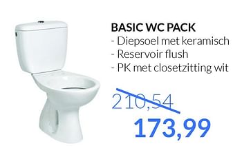 Aanbiedingen Basic wc pack - Huismerk - Sanitairwinkel - Geldig van 01/05/2015 tot 31/05/2015 bij Sanitairwinkel