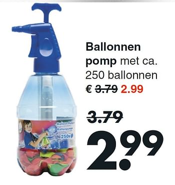 Aanbiedingen Ballonnen pomp - Huismerk - Wibra - Geldig van 18/05/2015 tot 30/05/2015 bij Wibra