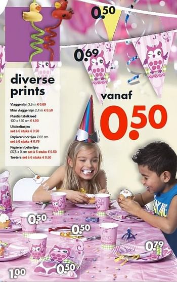 Aanbiedingen Diverse prints - Huismerk - Wibra - Geldig van 18/05/2015 tot 30/05/2015 bij Wibra