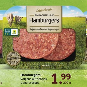 Aanbiedingen Hamburgers volgens authentiek - Oldenlander - Geldig van 08/05/2015 tot 31/08/2015 bij Lidl
